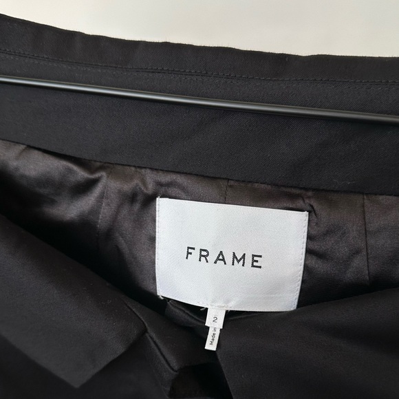 FRAME DENIM SOPHISTICATED OFF THE SHOULDER BLAZER JACKET SIZE-2 XXS - Picture 4 of 10